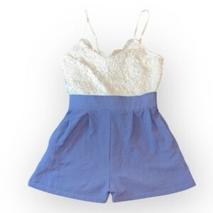 Love University one piece lace romper